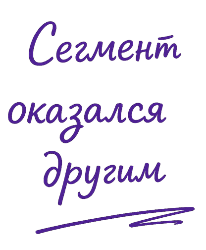 Сегмент оказался другим